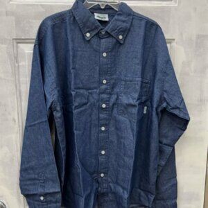 Woodland Creek Long-Sleeve Demin Button-Down Shirt